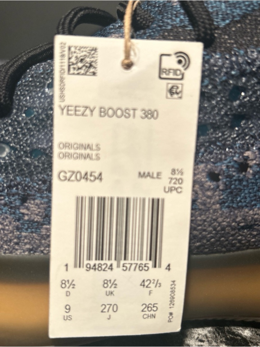 New Adidas Yeezy Boost 380 GZ0454 With Box(Damaged) Men’s 9 - Picture 5 of 8
